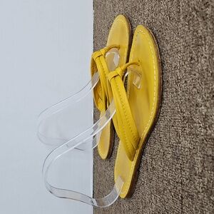 Bernardo Miami Yellow Sandals Slides Sz 9 M Womens